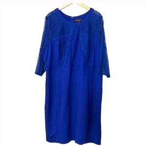 Lane Bryant Blue Top Lace Dress
